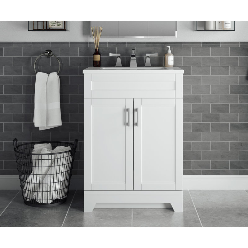 Rosecliff Heights Estelle 24.5'' Wall Mounted Single Bathroom Vanity